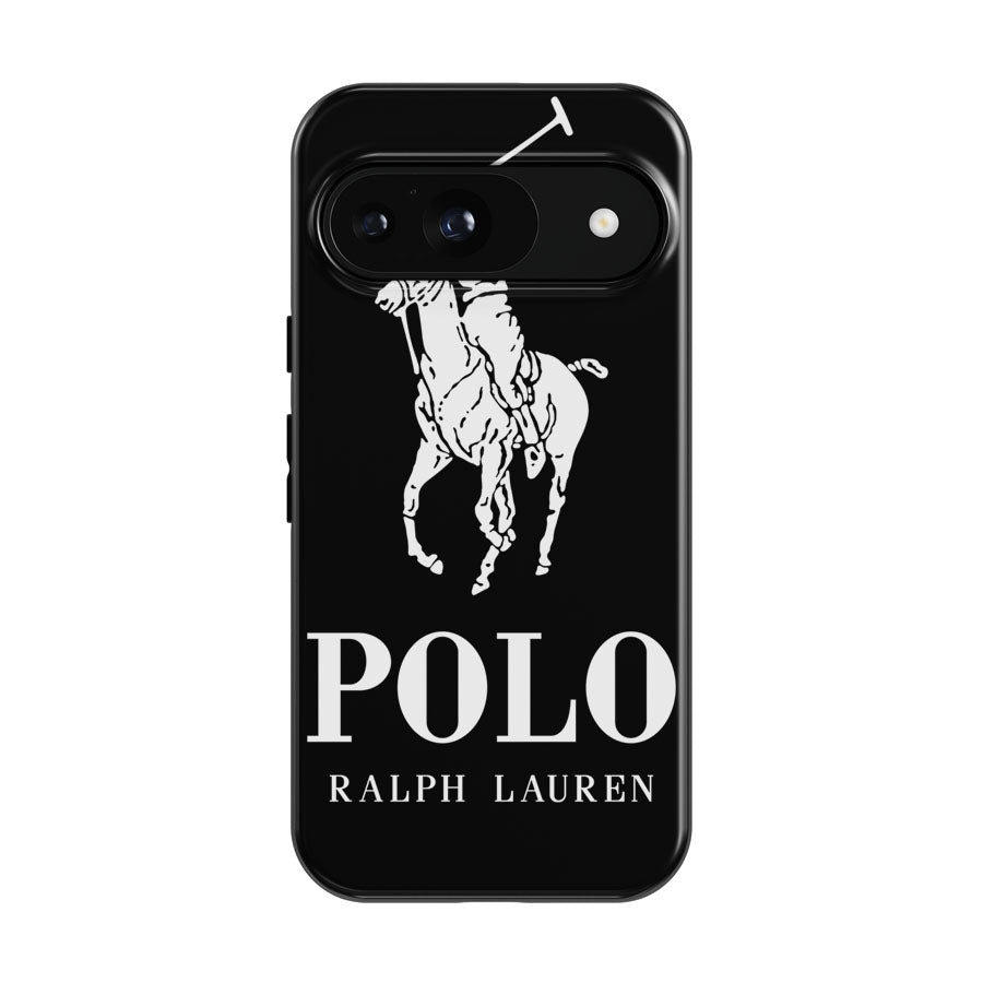 Polo Ralph Lauren Logo Black White Google Pixel 9 | 10 Pro Case