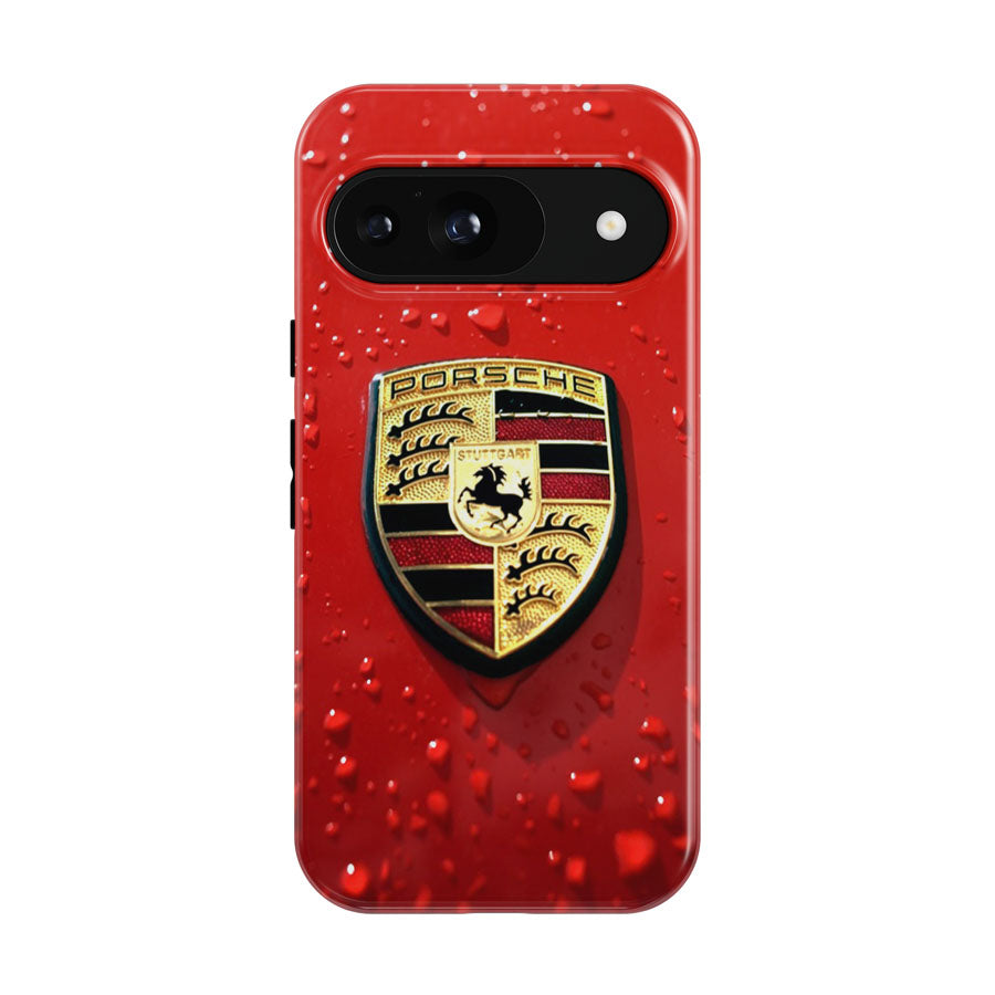 Porsche Logo Red Google Pixel 9 | 10 Pro Case