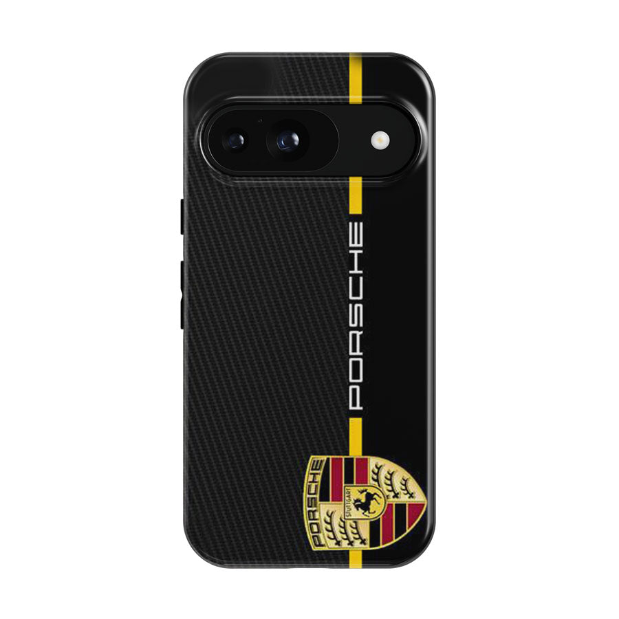 Porsche Stripe Carbon Google Pixel 9 | 10 Pro Case