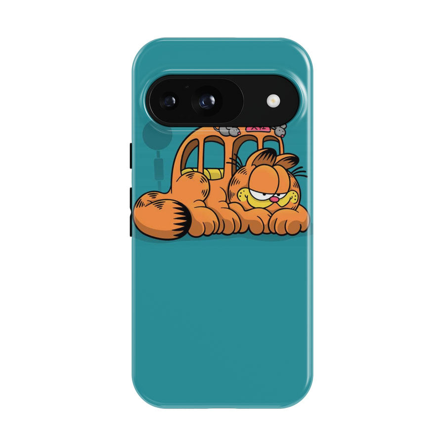 Puss Garfield Meow Bus Google Pixel 9 | 10 Pro Case