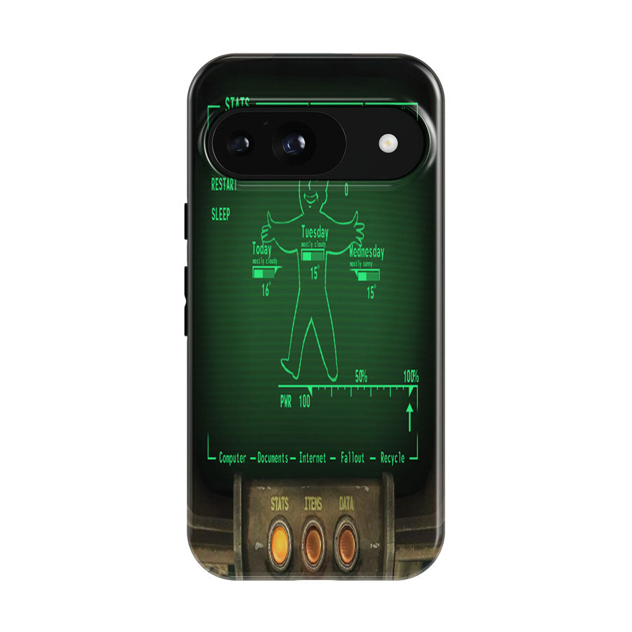 Rainmeter Fallout Pipboy Suite Google Pixel 9 | 10 Pro Case