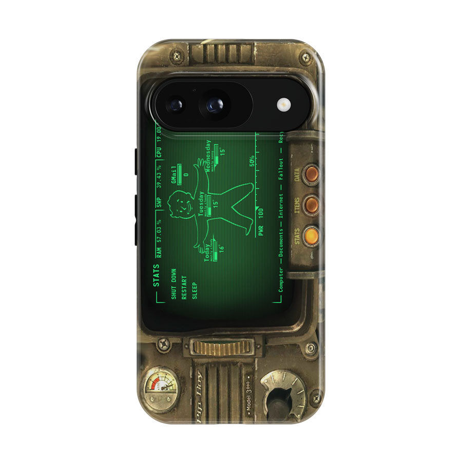 Rainmeter Fallout Pipboy Vault Boy Google Pixel 9 | 10 Pro Case