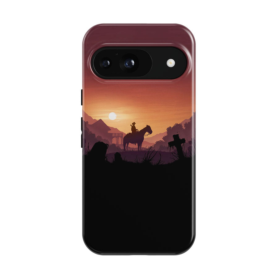 Red Dead Redemption Sunset Art Google Pixel 9 | 10 Pro Case