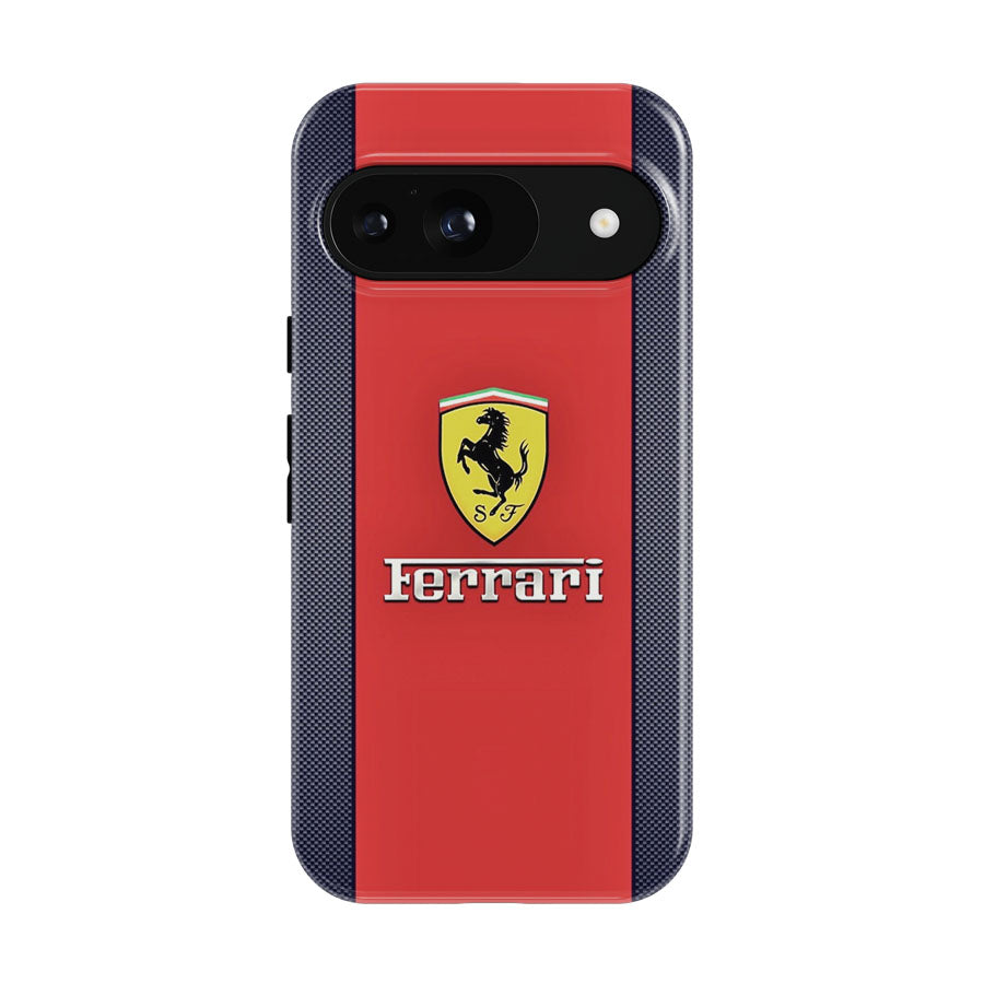 Red Line Ferrari Logo Google Pixel 9 | 10 Pro Case