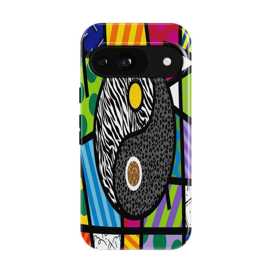 Romero Britto Yin Yang Wallpaper Google Pixel 9 | 10 Pro Case