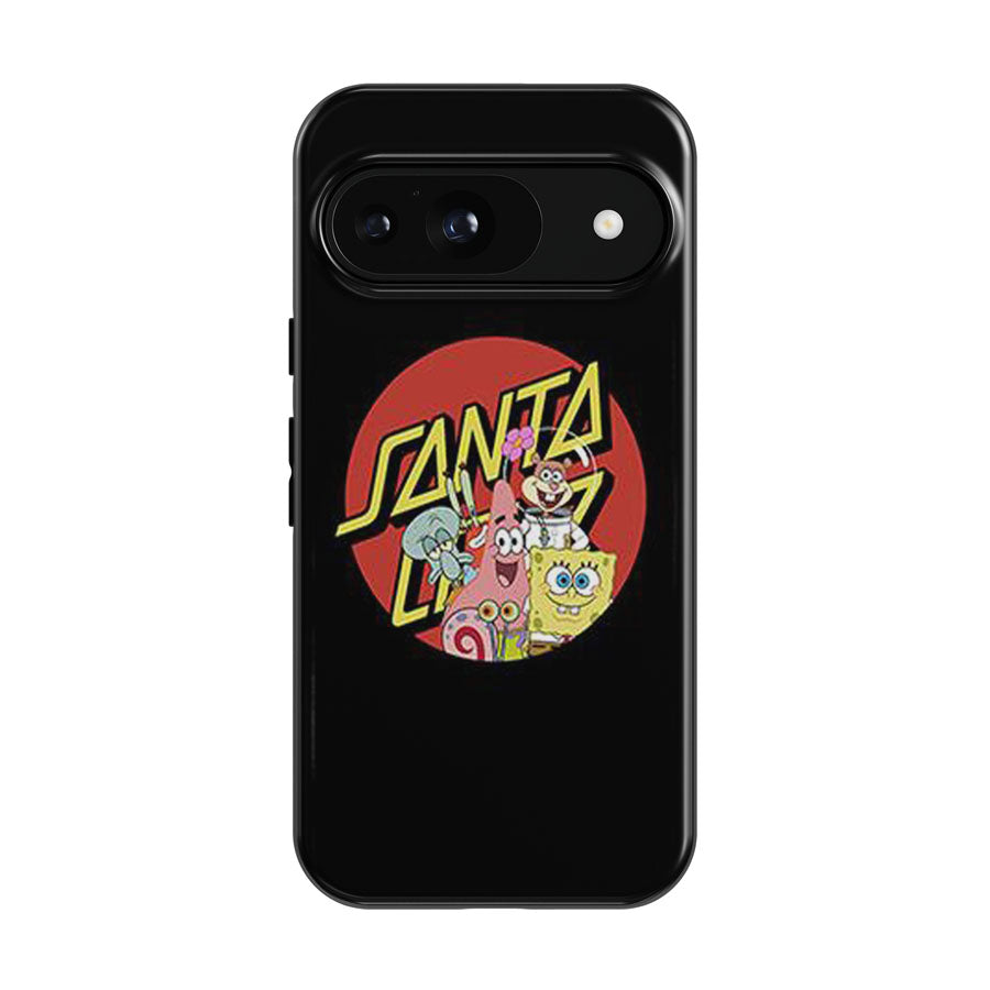 Santa Cruz Skateboard X Spongebob Google Pixel 9 | 10 Pro Case