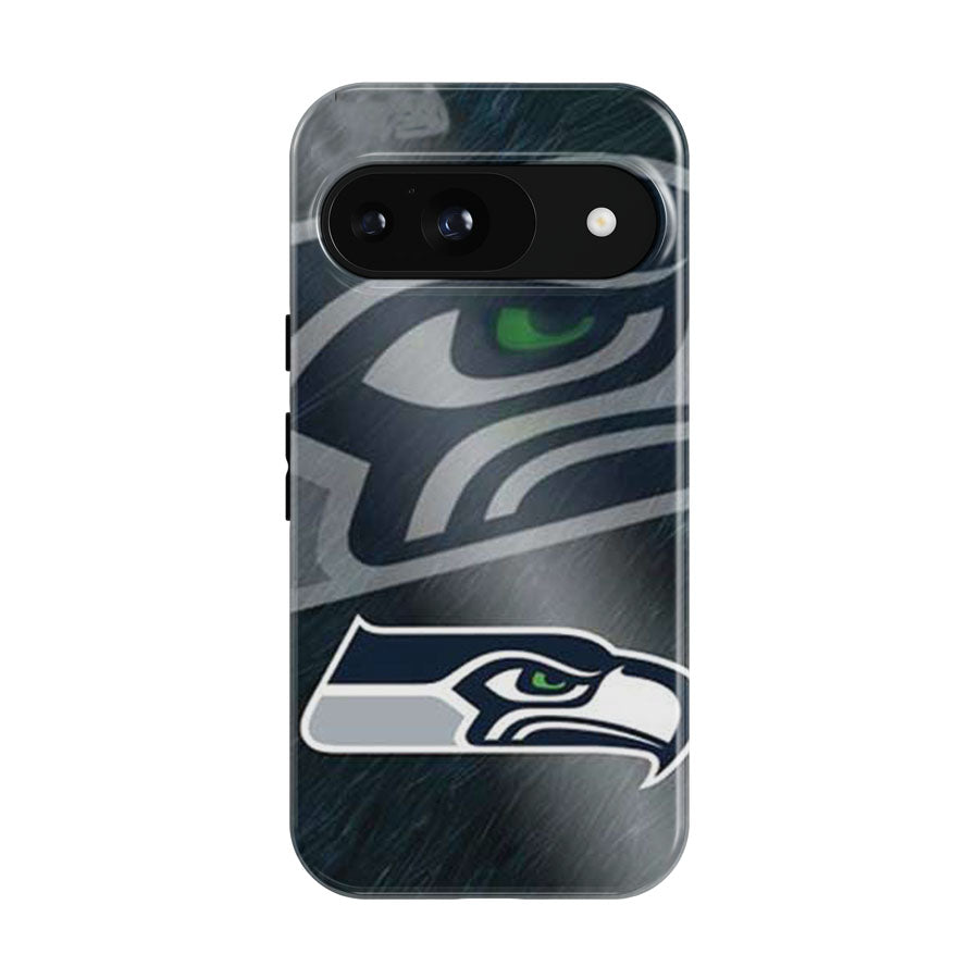 Seattle Seahawks Diagonal Blur Google Pixel 9 | 10 Pro Case