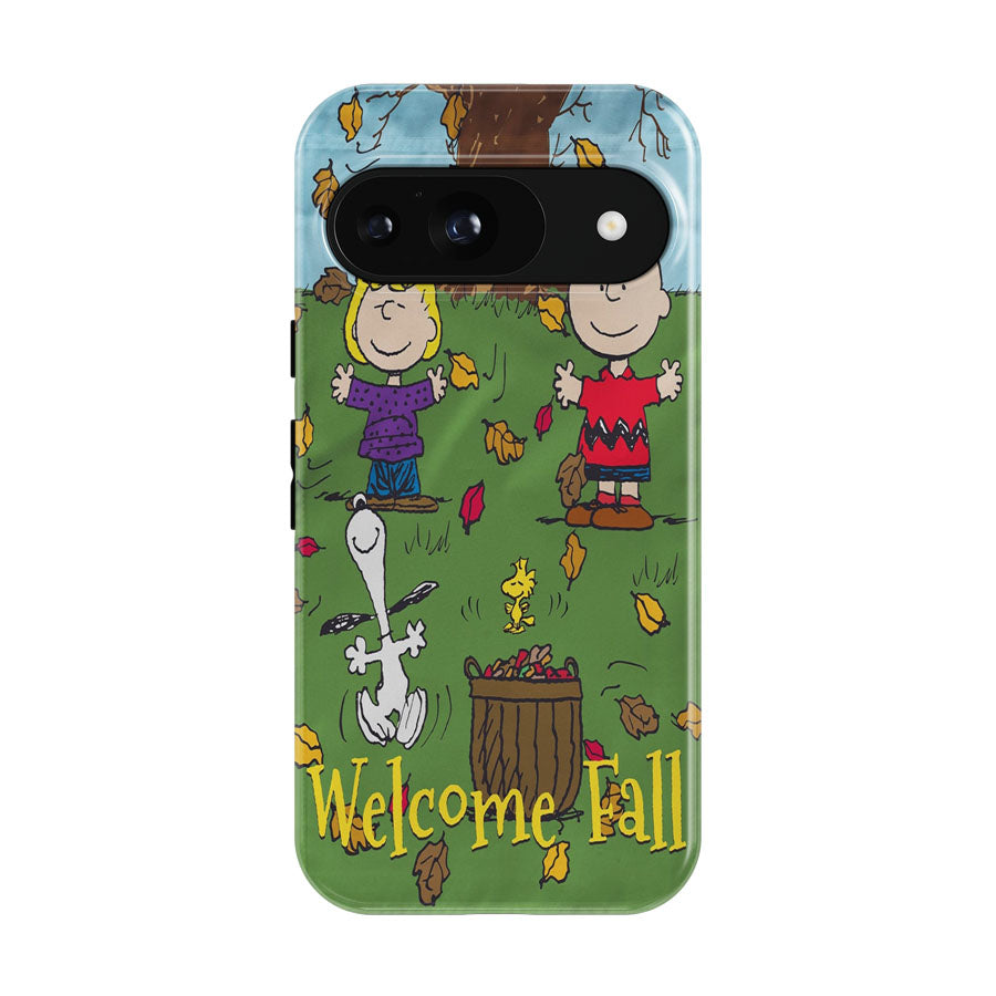 Snoopy Charlie Brown Welcome Fall Google Pixel 9 | 10 Pro Case