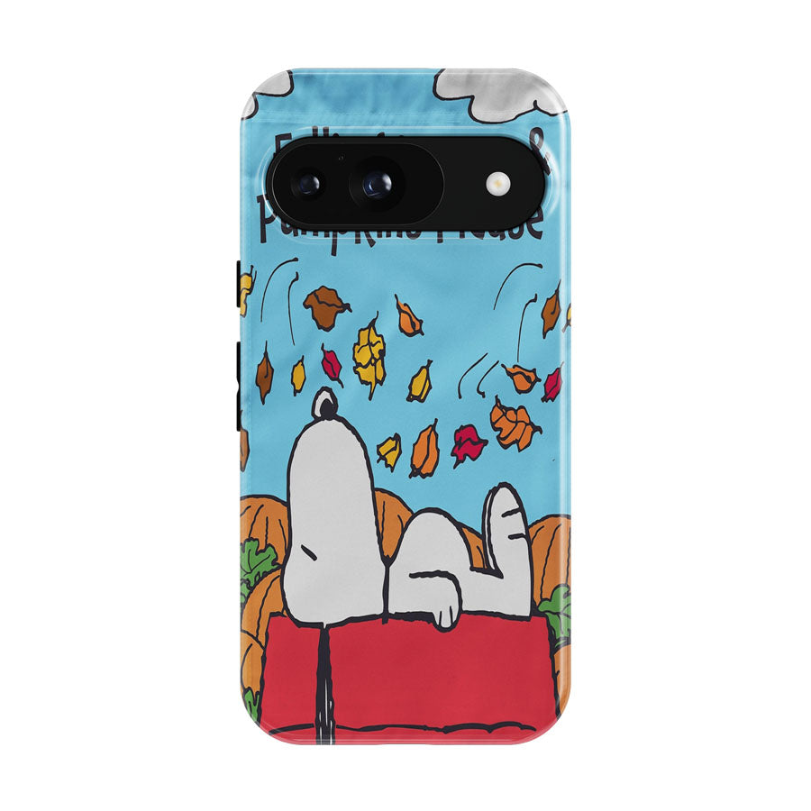 Snoopy Falling Leaves Google Pixel 9 | 10 Pro Case