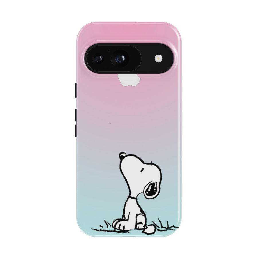 Snoopy Gradient Pink Mint Google Pixel 9 | 10 Pro Case