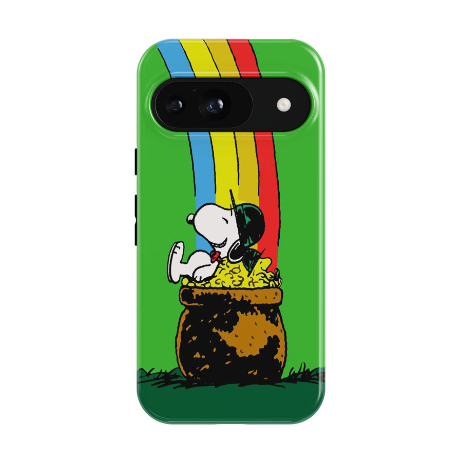 Snoopy Green Rainbow St Patricks Day Google Pixel 9 | 10 Pro Case