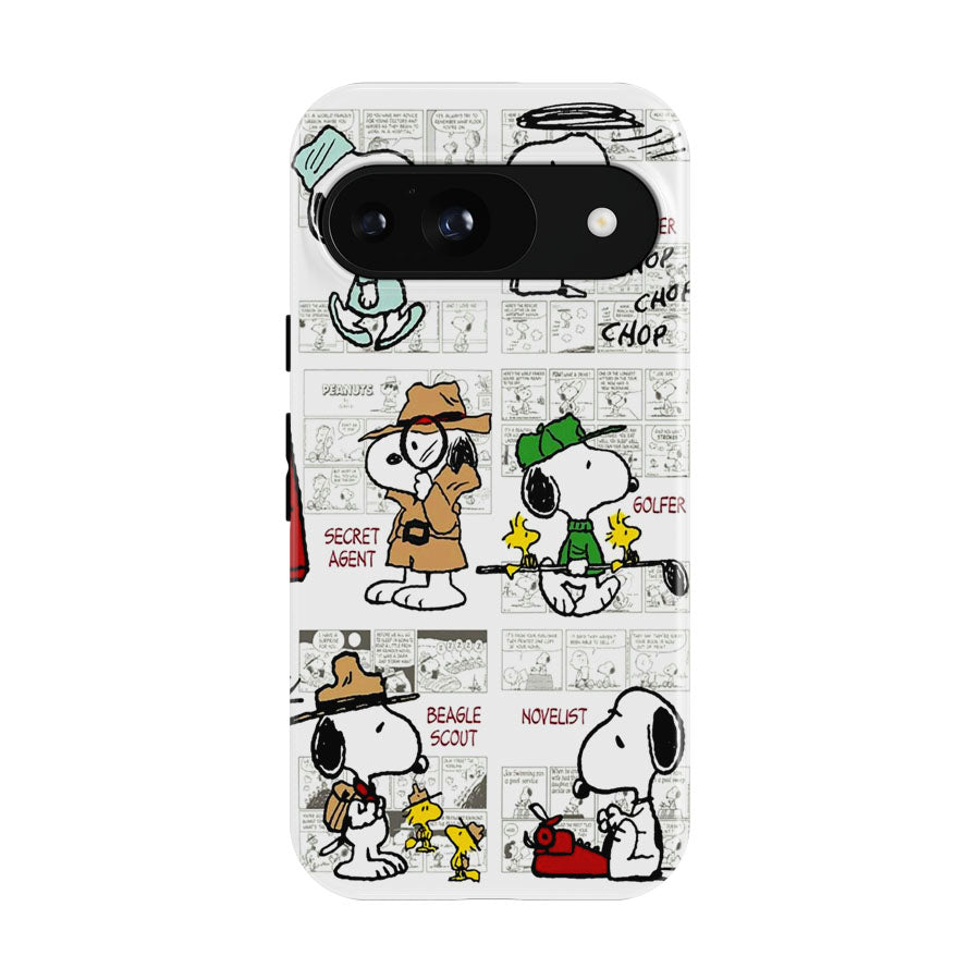 Snoopy Many Faces Comics Google Pixel 9 | 10 Pro Case