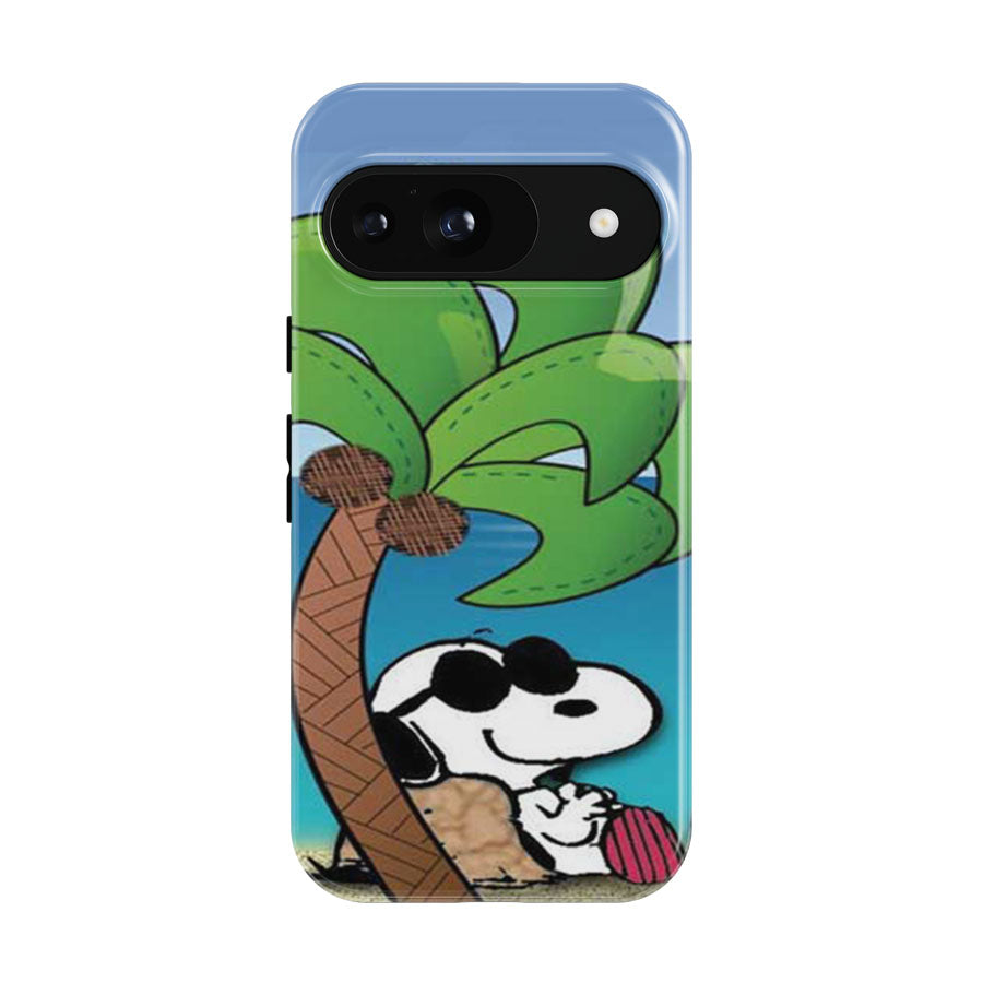 Snoopy Under Palm Tree Google Pixel 9 | 10 Pro Case