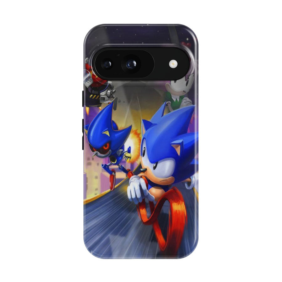 Sonic The Hedgehog Vs Sonic Robot Google Pixel 9 | 10 Pro Case