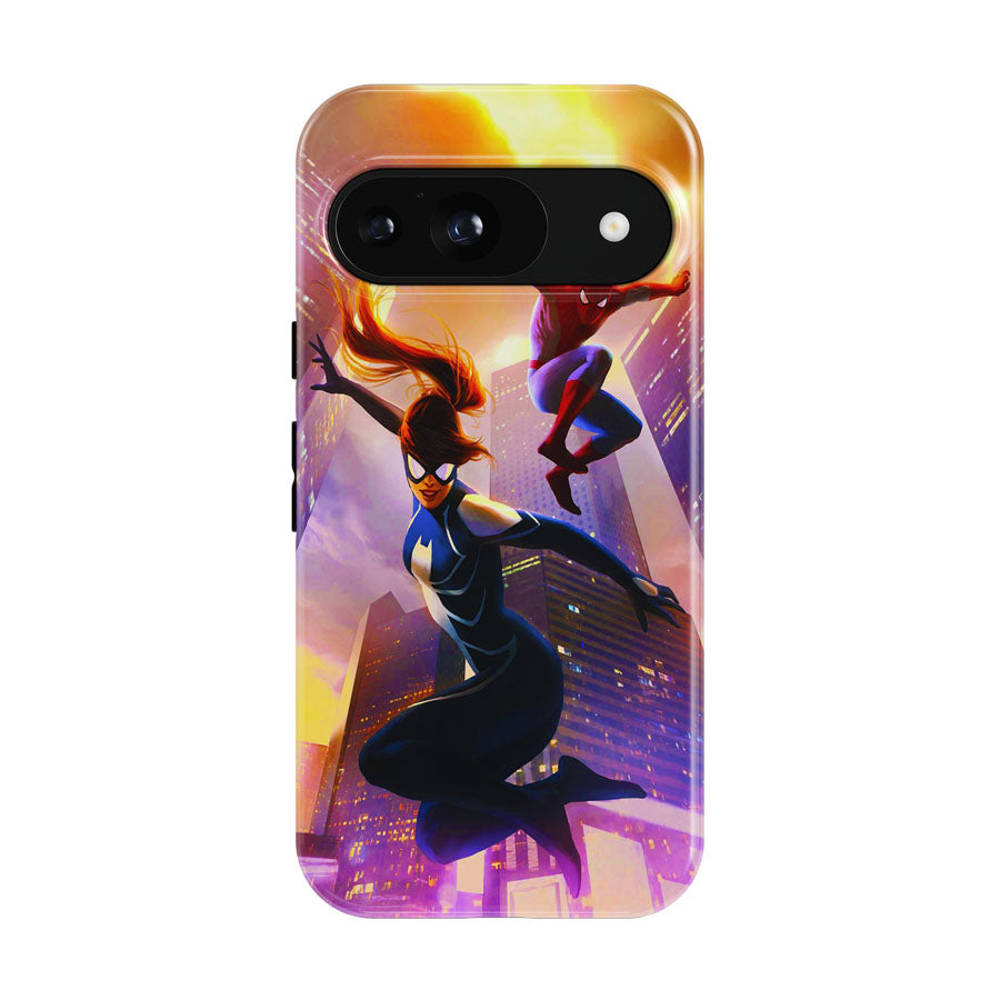 Spider Man And Spider Girl Google Pixel 9 | 10 Pro Case