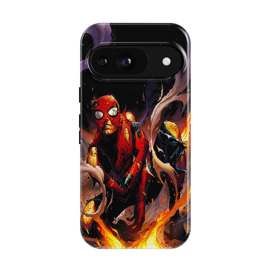 Spider Man Battle Damaged Google Pixel 9 | 10 Pro Case