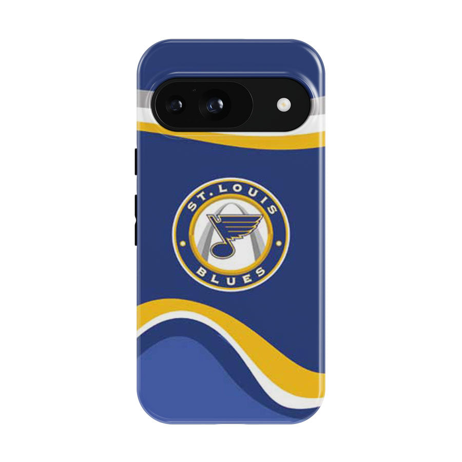 St Louis Blues Wavy Banners Logo Google Pixel 9 | 10 Pro Case