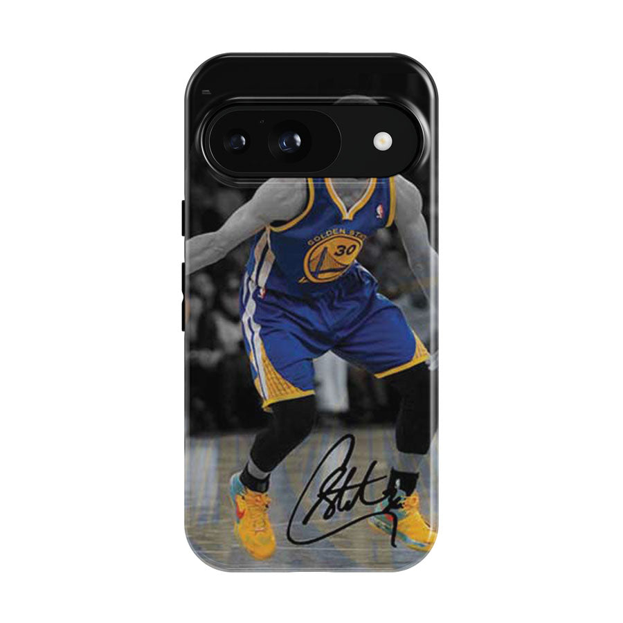 Stephen Curry Grey Blue Gold Google Pixel 9 | 10 Pro Case
