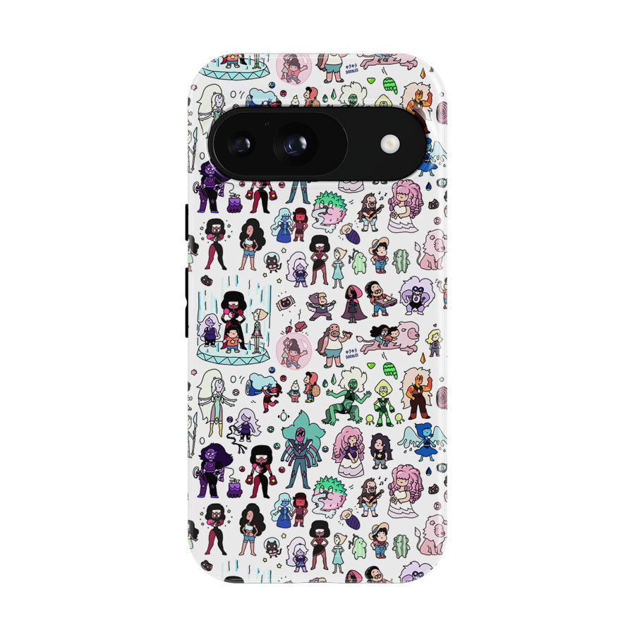 Steven Universe Pattern Wallpaper Google Pixel 9 | 10 Pro Case