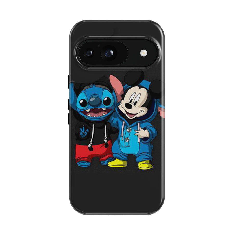 Stitch And Mickey Mouse Google Pixel 9 | 10 Pro Case