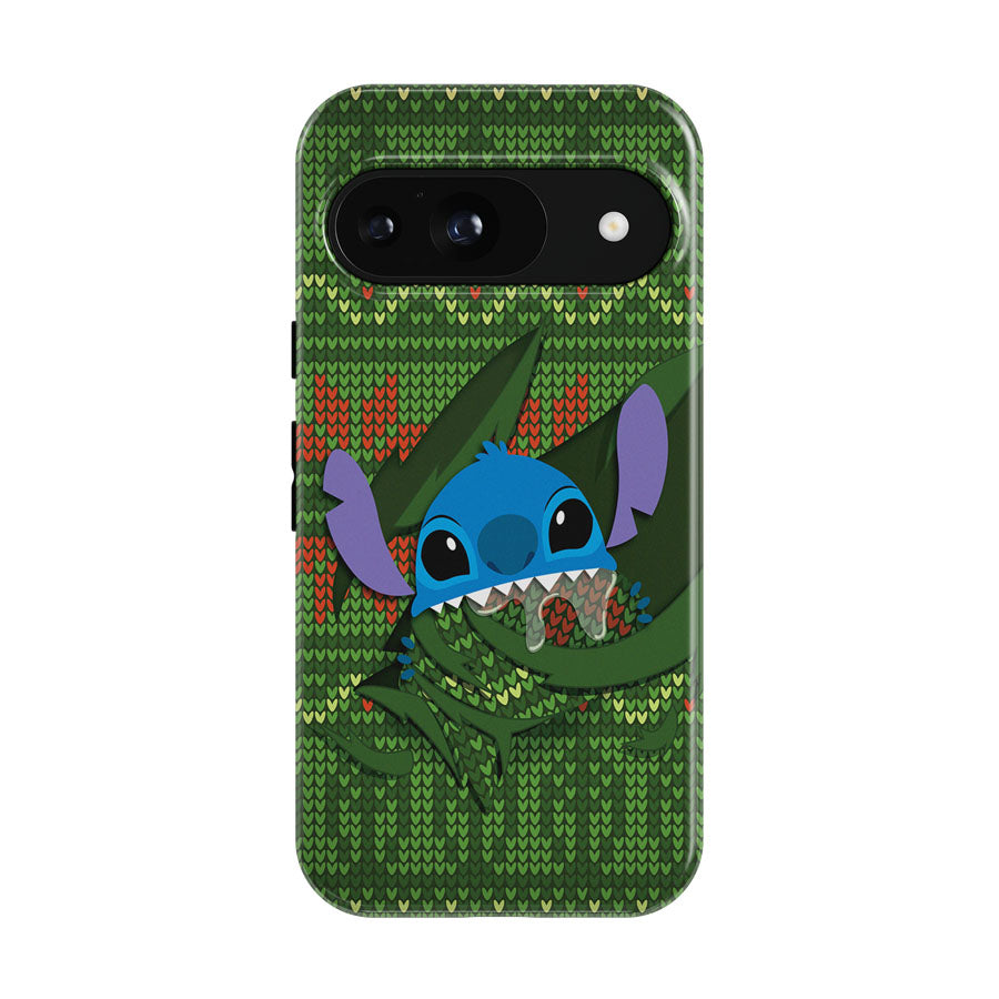 Stitch Ugly Green Sweater Google Pixel 9 | 10 Pro Case