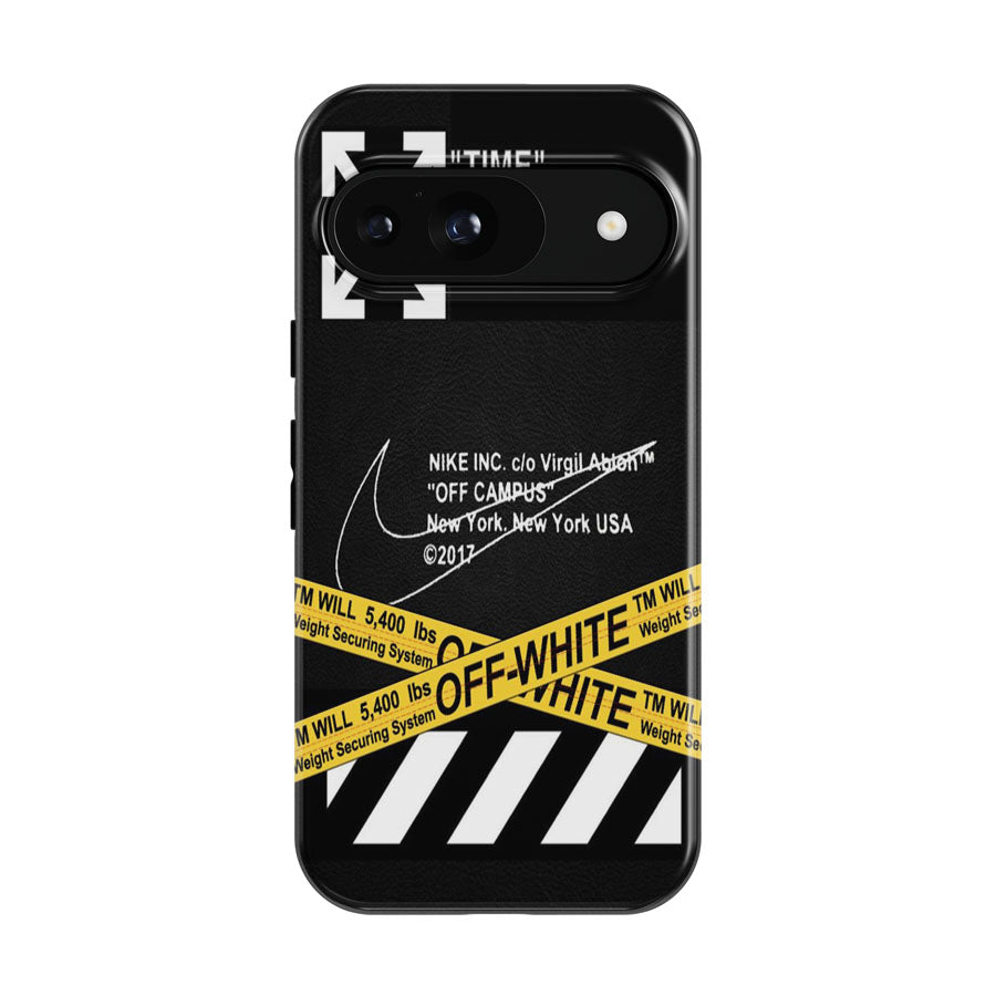 Stripe Arrow Off White New York Black Google Pixel 9 | 10 Pro Case