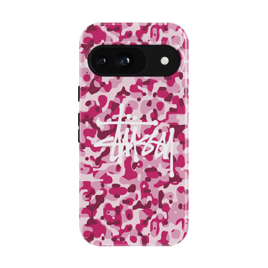 Stussy Bape Camouflage Pink Google Pixel 9 | 10 Pro Case