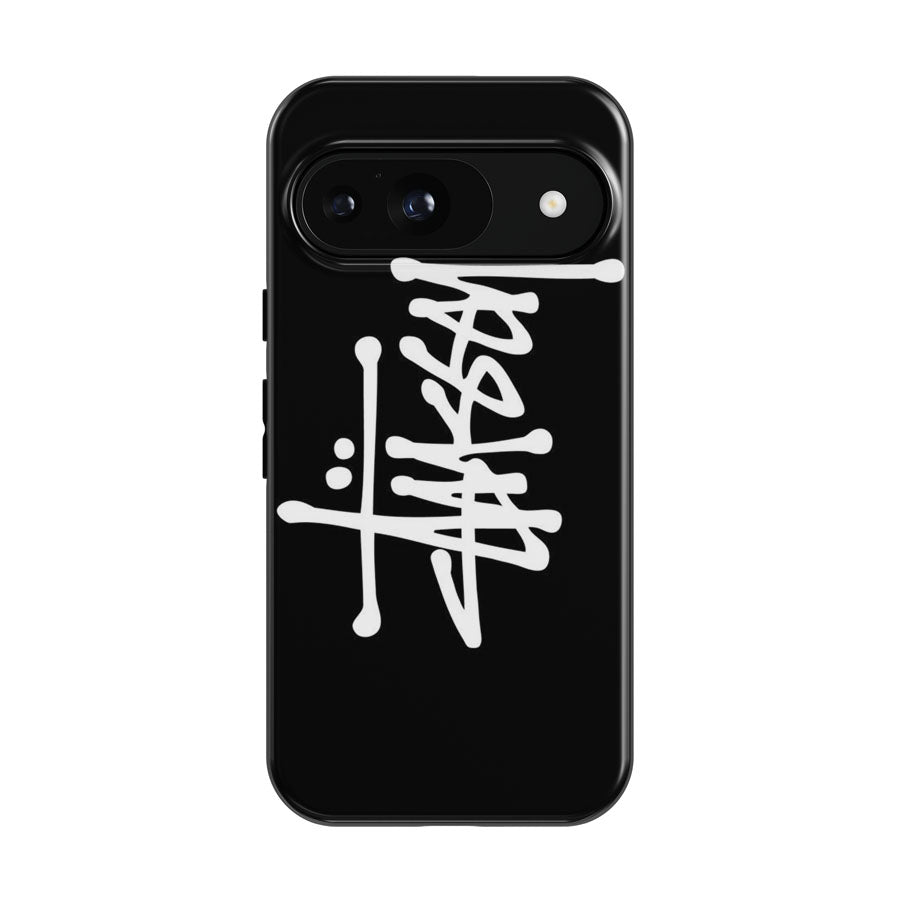 Stussy White Google Pixel 9 | 10 Pro Case