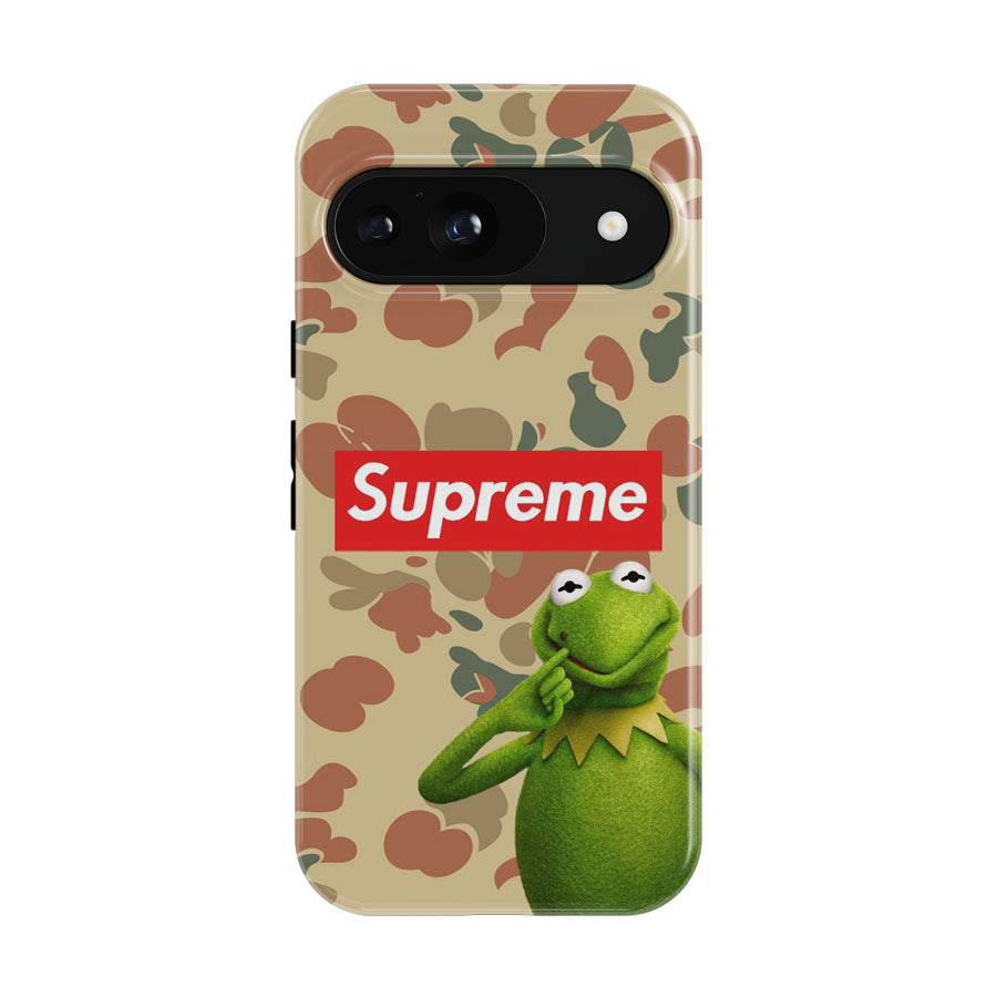 Supreme Kermit Camouflage Google Pixel 9 | 10 Pro Case