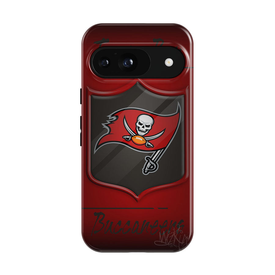 Tampa Bay Bucs Black Buccaneers Florida Google Pixel 9 | 10 Pro Case