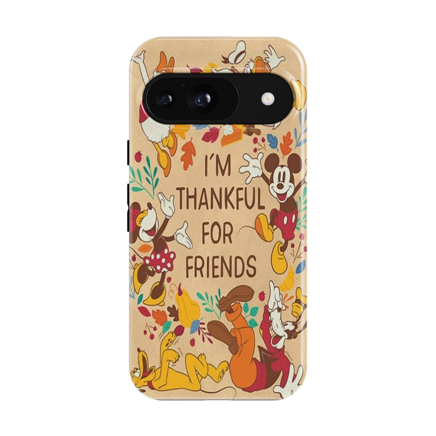 Thankful For Friends Mickey And The Gang Google Pixel 9 | 10 Pro Case