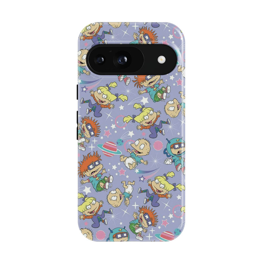 The Rugrats Pattern Acid Galaxy Google Pixel 9 | 10 Pro Case