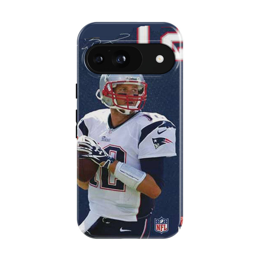 Tom Brady Jersey Bkg Autograph Google Pixel 9 | 10 Pro Case