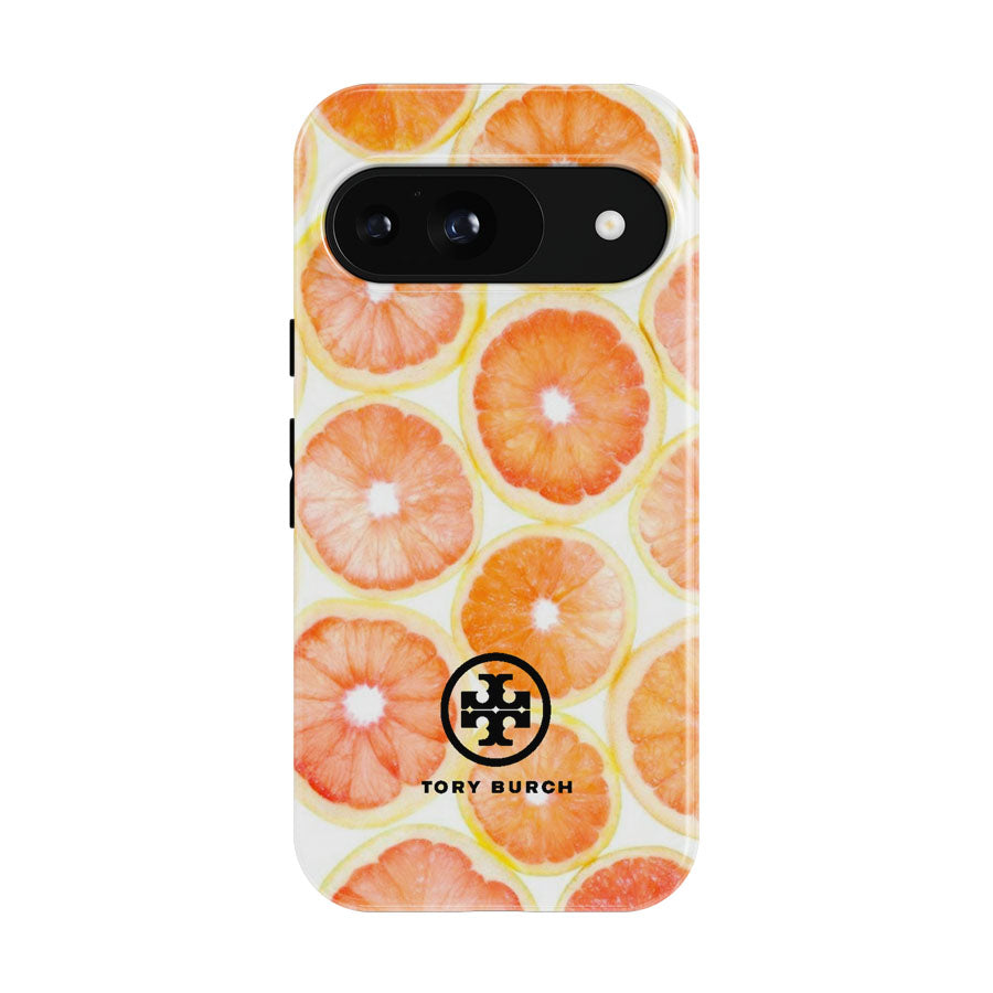 Tory Burch Orange Wallpaper Google Pixel 9 | 10 Pro Case