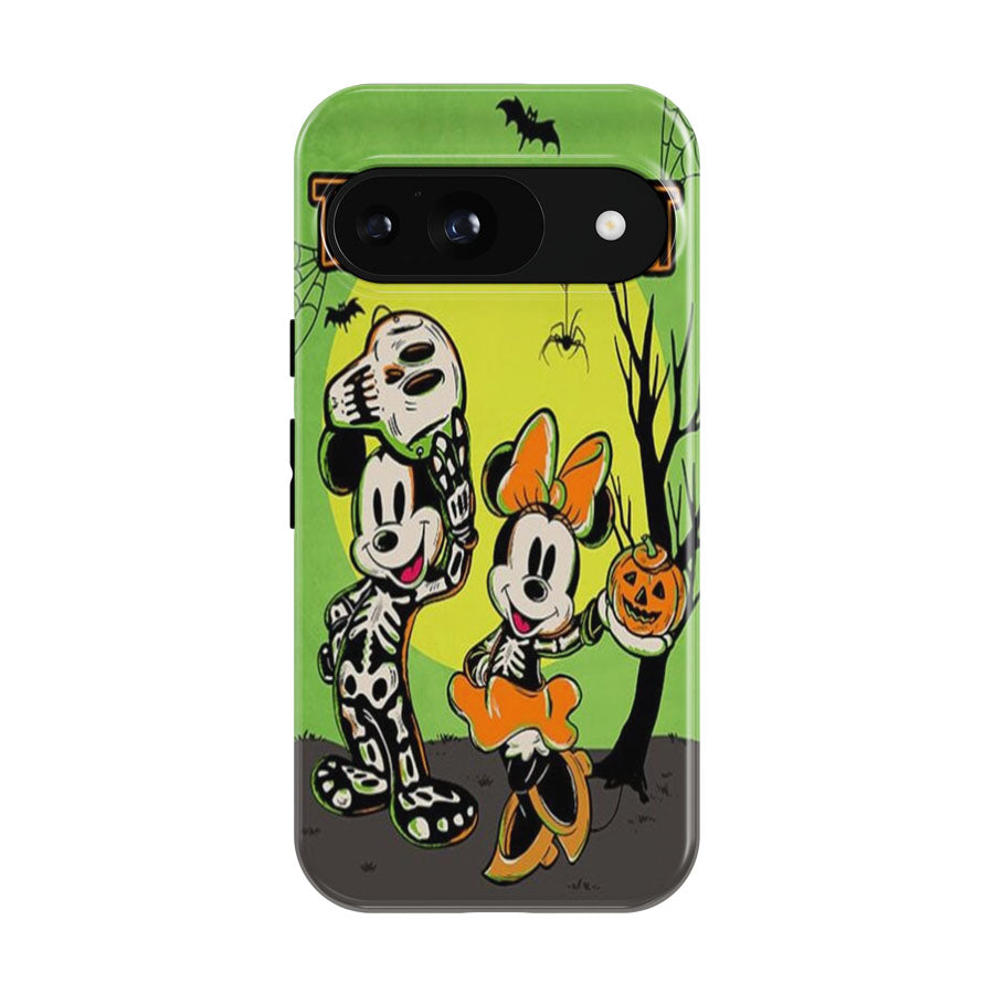 Trick Or Treat Mickey And Minnie Mouse Google Pixel 9 | 10 Pro Case