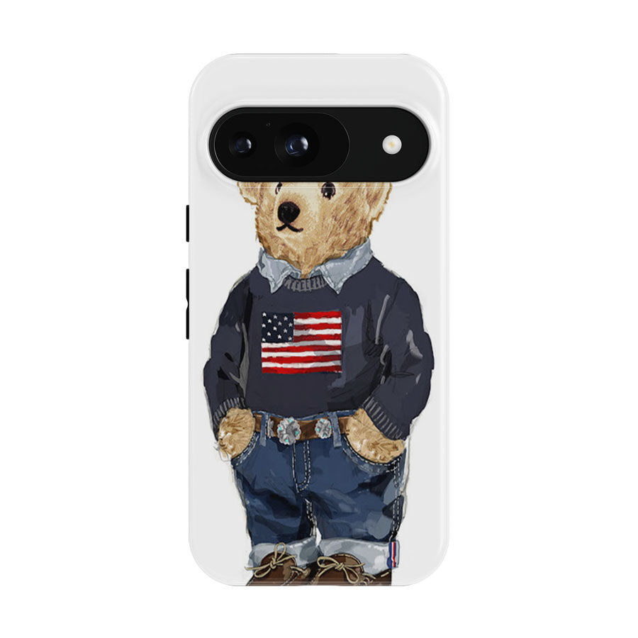 Usa Bear Polo Ralph Lauren Google Pixel 9 | 10 Pro Case