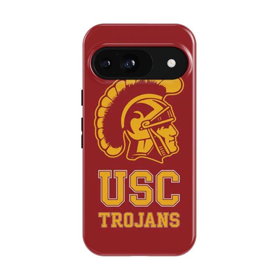 Usc Trojans Logo On Red Google Pixel 9 | 10 Pro Case