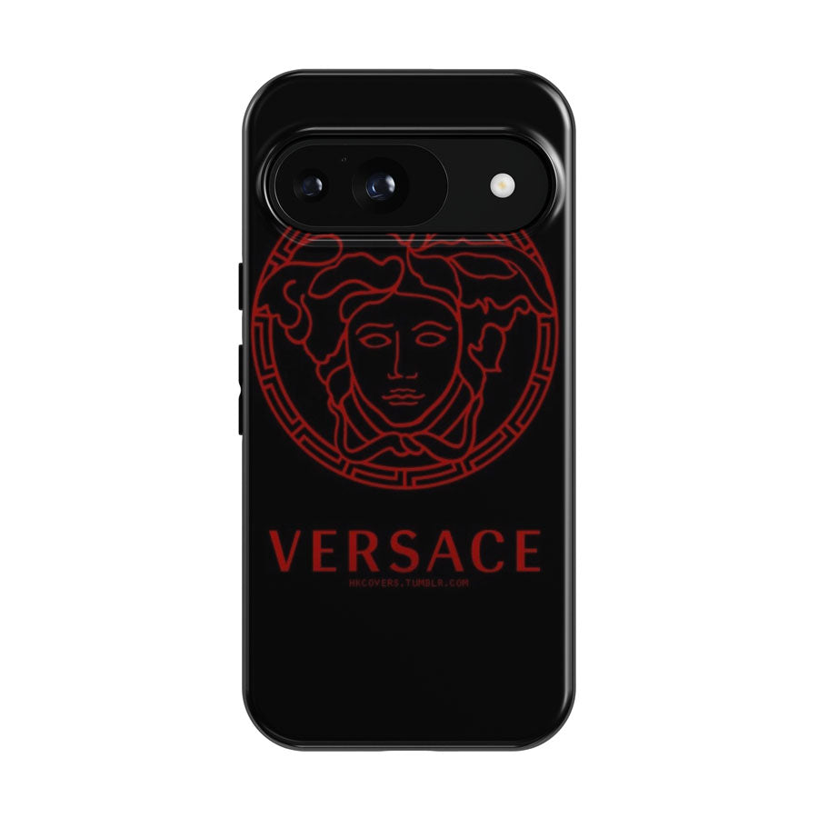 Versace Red Pattern Google Pixel 9 | 10 Pro Case