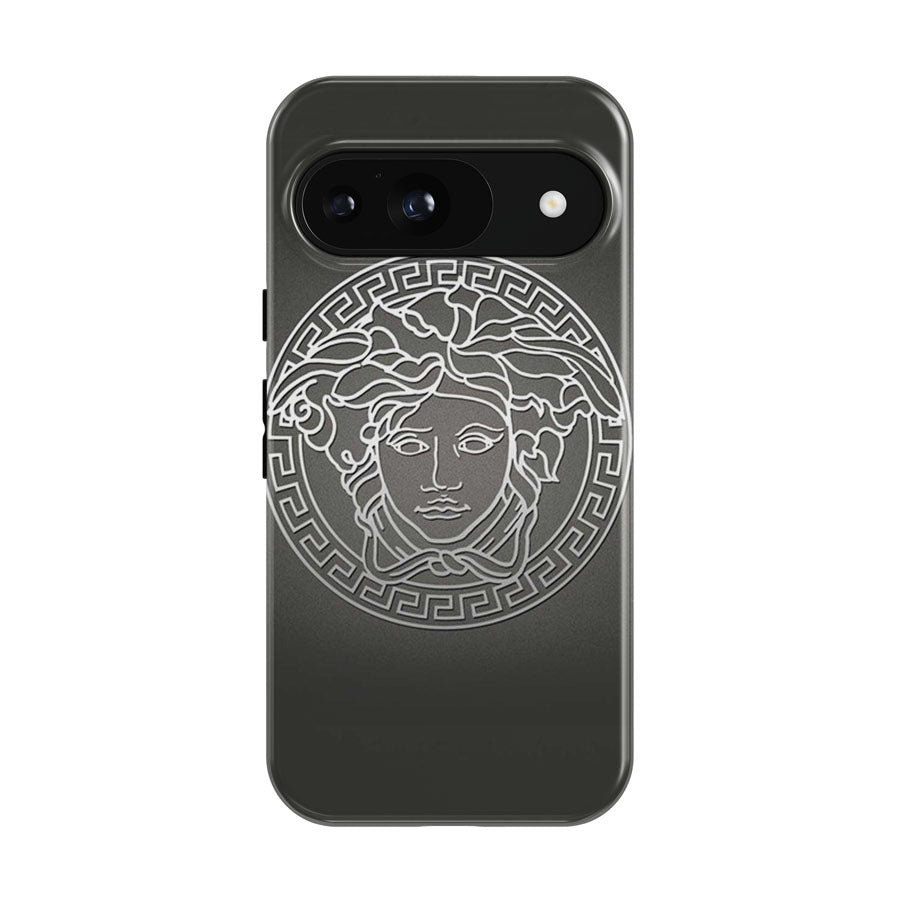 Versace White Logo Google Pixel 9 | 10 Pro Case