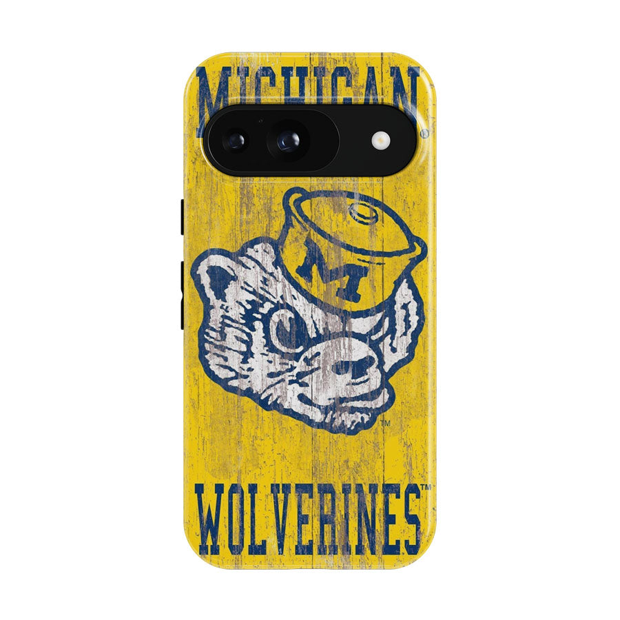 Vintage Michigan Wolverines Team Logo Google Pixel 9 | 10 Pro Case
