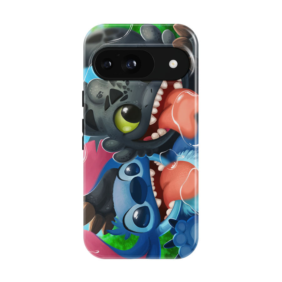 Wallpaper Stitch Lilo And Stitch Toothless Google Pixel 9 | 10 Pro Case