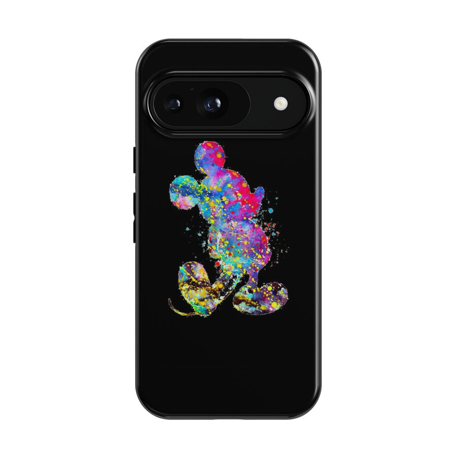 Watercolor Splatter Art Mickey Mouse Google Pixel 9 | 10 Pro Case