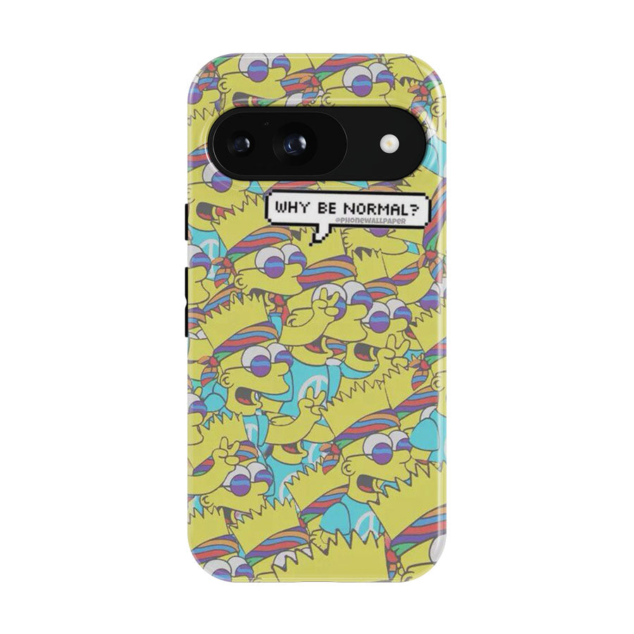 Why Be Normal - Simpson Google Pixel 9 | 10 Pro Case
