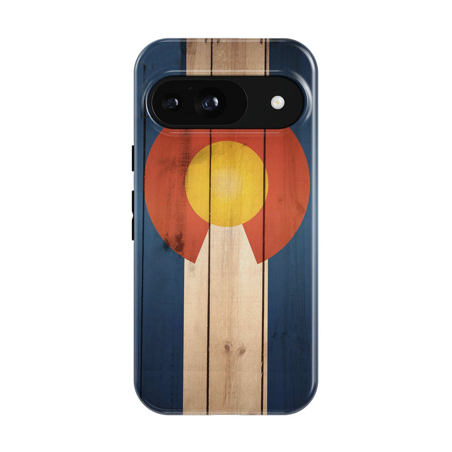 Wood Colorado State Flag Google Pixel 9 | 10 Pro Case