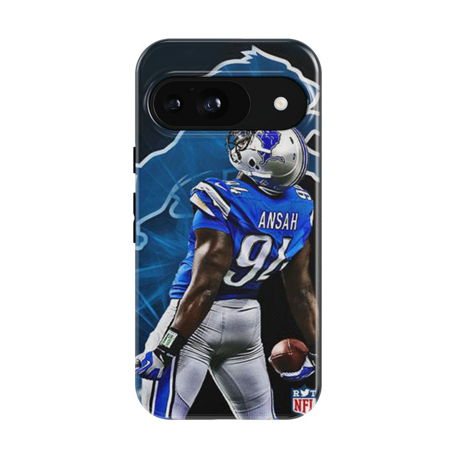 Ziggy Ansah Detroit Lions Google Pixel 9 | 10 Pro Case