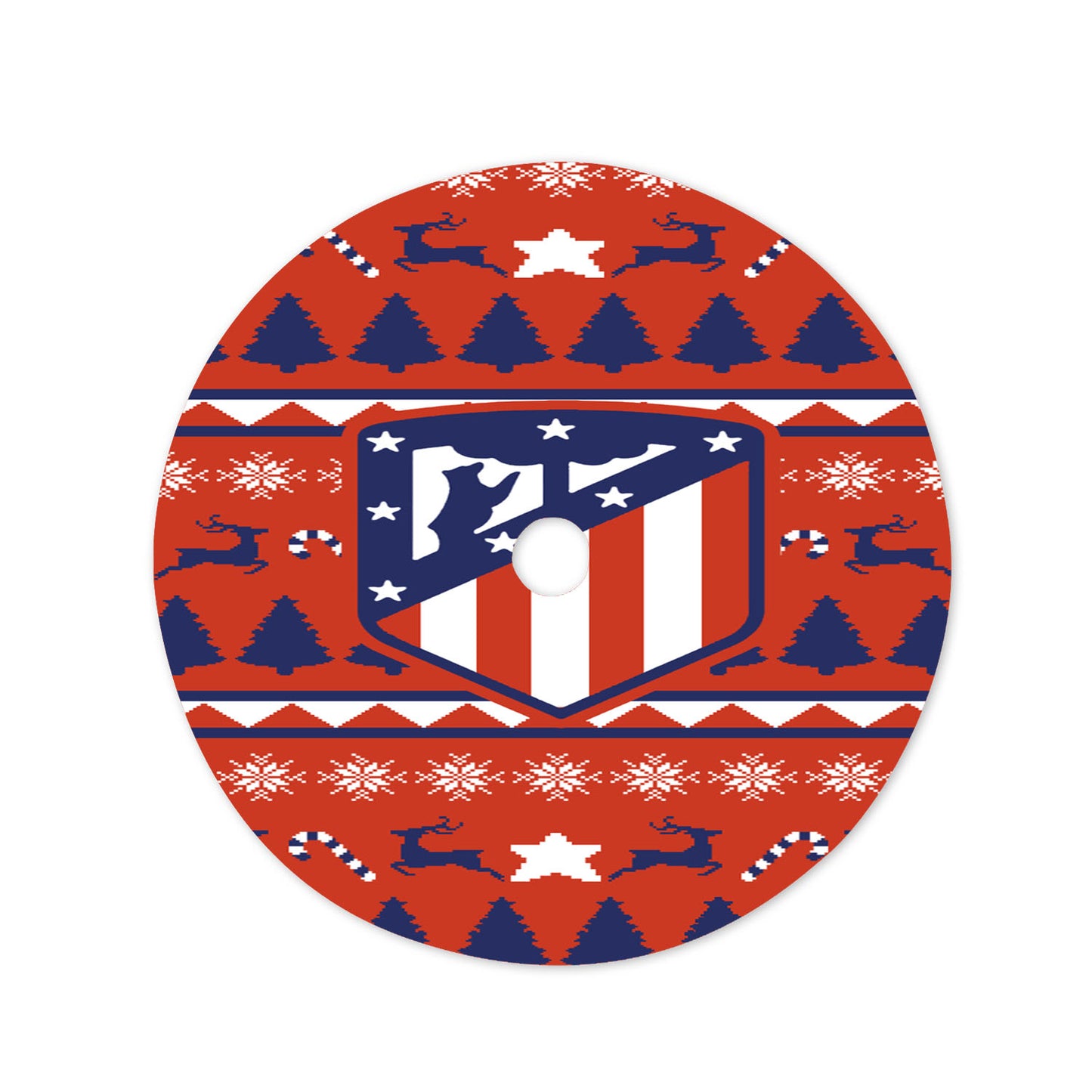 Atletico Madrid Sweater Christmas Tree Skirt 36 X 36 Inch