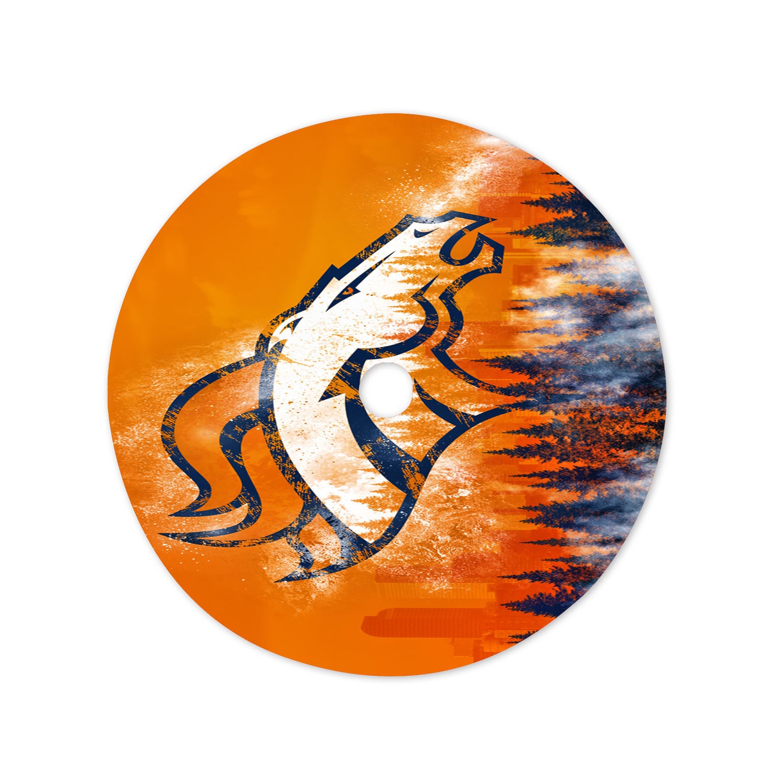 Broncos Denver Wallpaper Christmas Tree Skirt 36 X 36 Inch