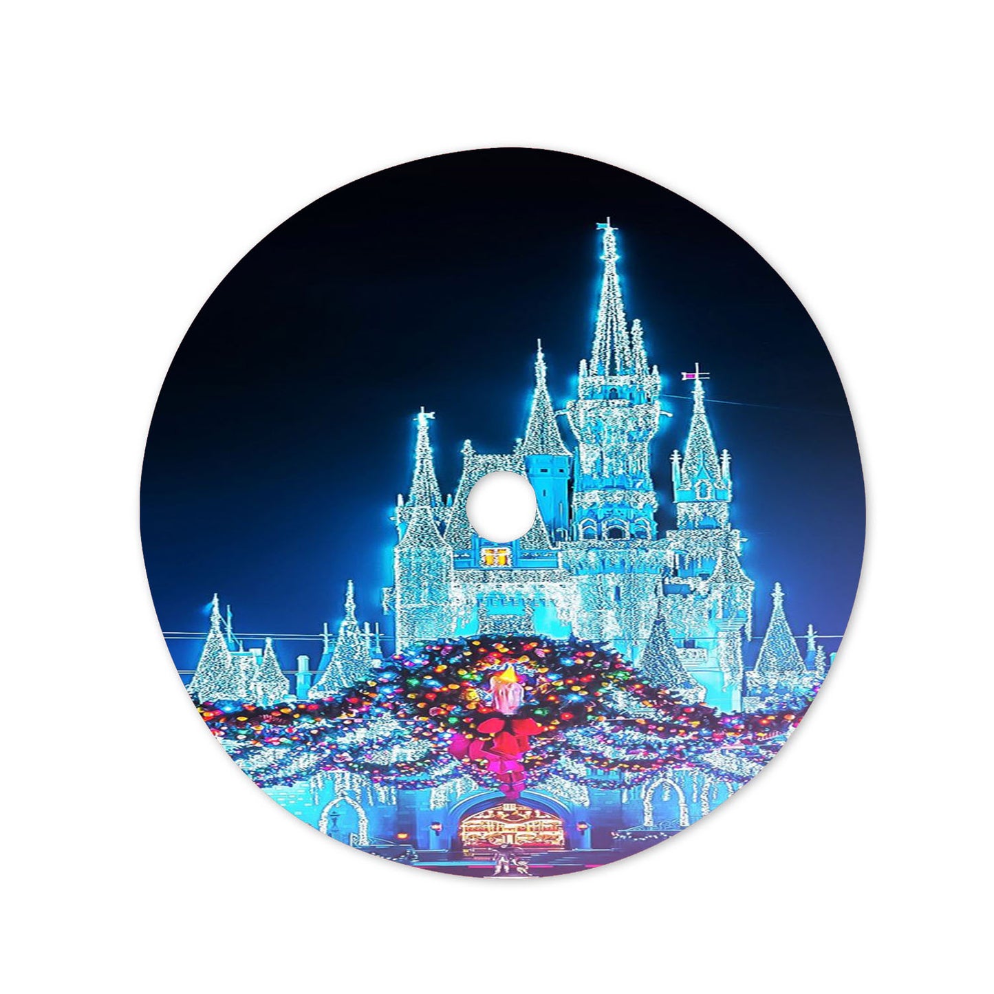 Disney Castle Christmas Tree Skirt 36 X 36 Inch