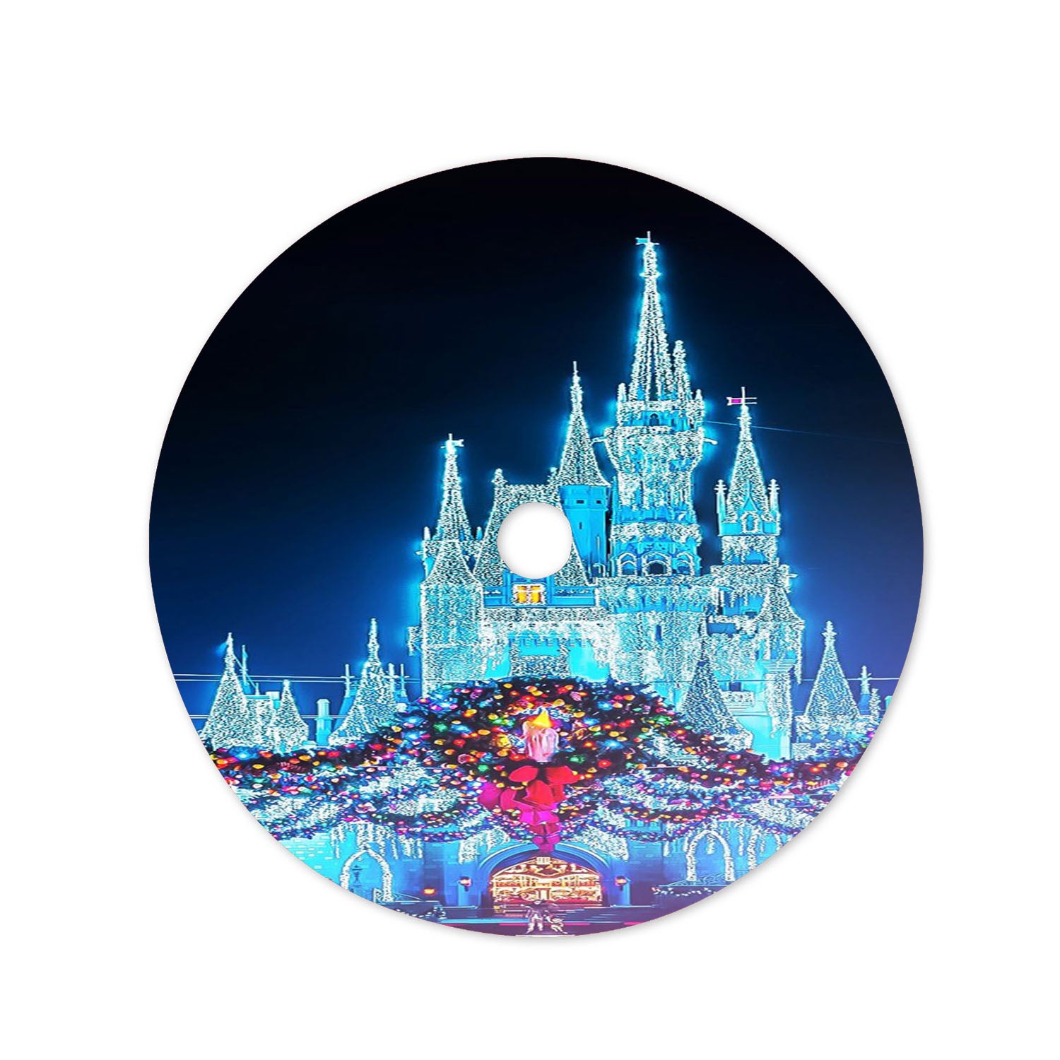 Disney Castle Christmas Tree Skirt 36 X 36 Inch