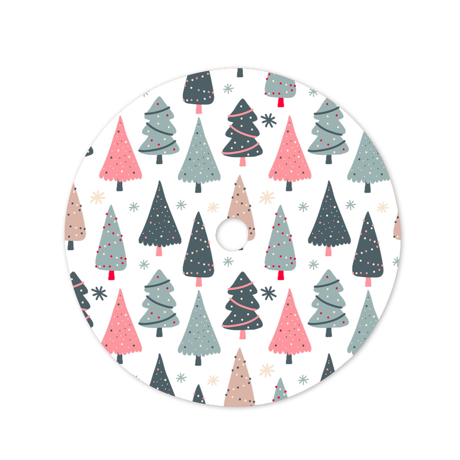 Patterns Set 08 Christmas Tree Skirt 36 X 36 Inch